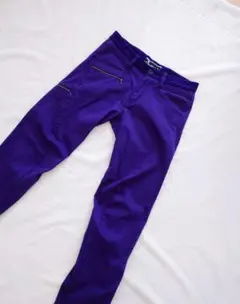 メンズL　オークリーゴルフパンツ　パープル　美品