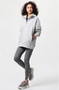 ✨エアリズム　ＵＶカットレギンス　10分丈　GRAY グレー