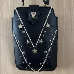 ANNA SUI スマホショルダーバッグ 星スタッズ ブラックのサムネイル
