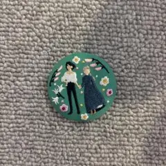 ハウルの動く城 刺繍 ブローチ 缶バッジ