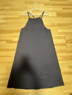 Burberryブルーレーベルタグ付☆濃紺キャミワンピース ティアード肩