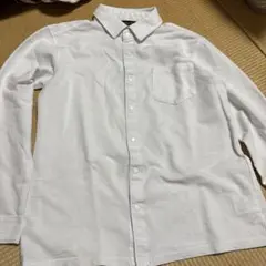 コムサ　ホワイト ボタンダウン ポロシャツ