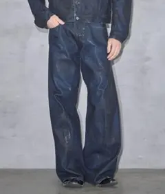 COATING 3D TWISTED WIDE LEG JEANS サイズ1