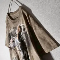 最高デザイン★ザマウンテン Tシャツ デカロゴ タイダイ 民族 L程度 メキシコのサムネイル