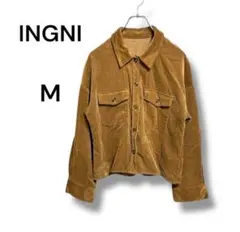 INGNI イング　コーデュロイ　クロップドシャツジャケット　M 綿素材　秋冬物
