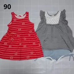 H&M ワンピース HusHusH チュニック ショートパンツ 90cmのサムネイル