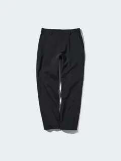 美品 24年モデル ユニクロ 感動イージーパンツ コットンライク ブラック S