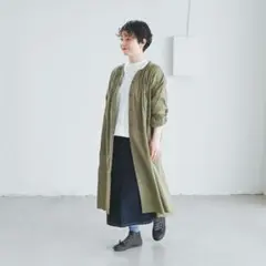 HUIS』 コットンウール ワイドワンピース遠州織物 - メルカリ