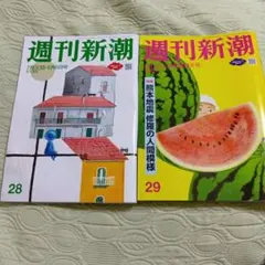 週刊新潮 7月30日・8月6日号、８月13日.20日号28号29号