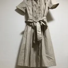 未着用 MICHEL KLEIN ベージュ 半袖 ワンピース サイズ40＝L