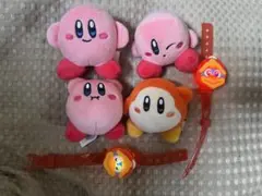 カービィ ぬいぐるみ4体と光るデデデバンド