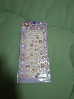 CUTE BEAR 立体シール 1シート
