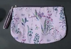美品LAURA ASHLEY ローラアシュレイポーチ ピンク地に花柄のサムネイル