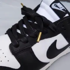 未使用に近い ナイキ ダンク パンダ GETABACO シューレース 28cm