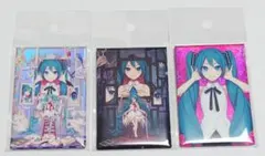 初音ミクとEko iXimaのミクストメディア展 スクエア缶バッジ 全種