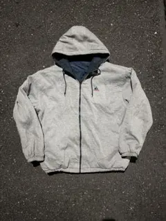 80~90年代アディダス リバーシブル　ロゴ パーカーパファージャケット　希少