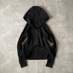 00s SLY ダブルジップパーカー ラグランフェイドタイト Y2K ダークコア