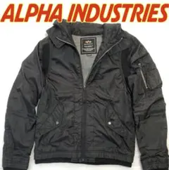 ALPHA INDUSTRIES フード付きジャケット ブラック Mサイズ