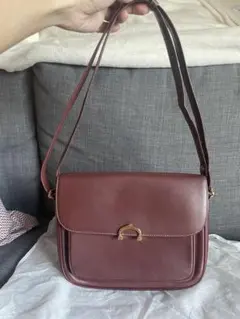 美品Cartier ショルダーバッグ ボルドー色のサムネイル