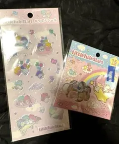 リトルツインスターズ キキララ サンリオ きらプクシール　おはじきシール
