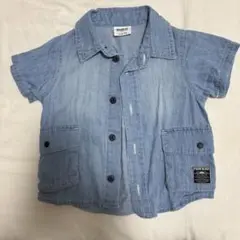 【BREEZE】半袖デニムシャツ 90サイズ ブリーズ