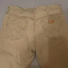 Wrangler ベージュ ストレートジーンズ　ベージュデニム