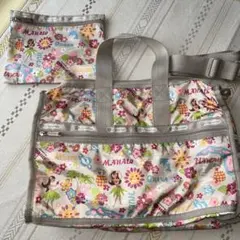 LeSportsac ハワイ限定 ボストンバッグ ポーチカギ付のサムネイル