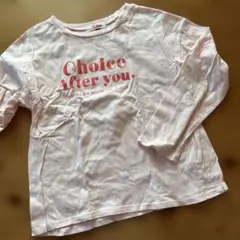 pink-latte長袖カットソー M 淡いピンク