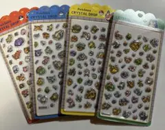 【新作】　ポケモン キャラクターシール 立体シール　4枚セット