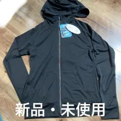 新品水陸両用フード付きラッシュガード M 黒レインボー