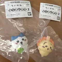 BANDAI ならぶんです。3 カプセルトイハチワレ　うさぎ　セット