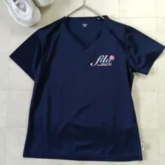 フィラ　スポーツTシャツ テニス ネイビー 吸水速乾 レディースLのサムネイル