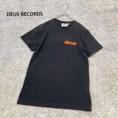 【DEUS RECORDS】プリントTシャツ ブラック 半袖