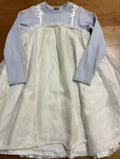 プティマイン☆チュール切り替えワンピース☆120cm