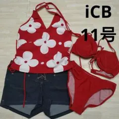 iCB　花柄　ホルターネック　水着 4点セットのサムネイル