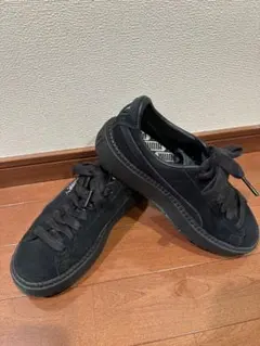 【美品】PUMA スニーカー　厚底　スエード