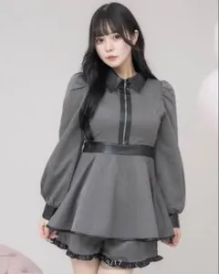 piumカットアウトバイカラーセットアップ チャコール | Mercari
