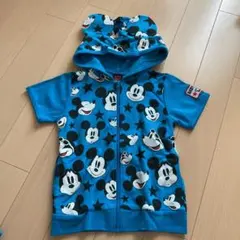 美品 ベビードール　ディズニー ミッキー 120㎝センチ 半袖 パーカー フード