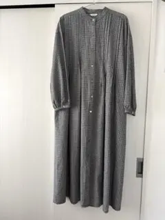 HEAVENLY ギンガムチェック ロングシャツワンピース　秋冬