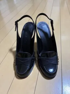 DIANA ダイアナ バックストラップ パンプス ローファー 黒