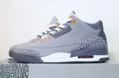 中古美品 NIKE AIR JORDAN 3 RETRO COOL GREY