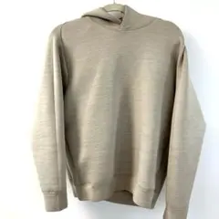 UNIQLO ウルトラストレッチドライスウェットプルパーカ　ベージュ M