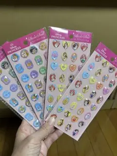 ディズニープリンセス キャラクターシール 4枚セット
