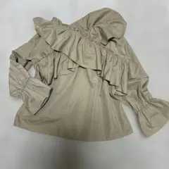 noturaicouture前後大きなフリルトップス袖口ギャザーブラウス美品‼️