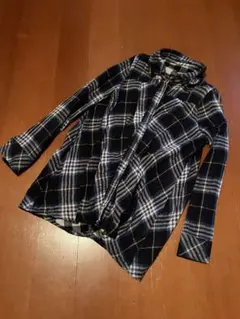 レディースシャツチェックブルー系