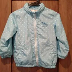 マザウェイズ　Cathy 水色ハート柄ジャケット ウィンドブレーカー　上着120