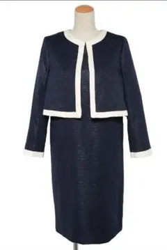 DRESSLABツイード風ジャケット＆ワンピース フォーマルスーツ【2点セット】のサムネイル