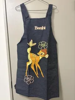 美品　ディズニー　バンビ　Bambi エプロン　デニム　レア　レトロのサムネイル