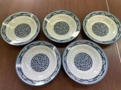 天下一筑後窯 唐草文 中皿 5枚セット 和食器 染付 未使用 - メルカリ