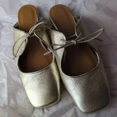 PECHINCHAR ゴールド ミュール